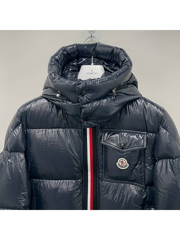 Montb?liard logo short padded jacket navy - MONCLER - BALAAN 5