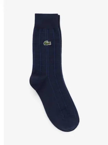 Men s Grid Check Gentleman Socks RA024E 54G 166 Domestic Product GQ2N24020663449 - LACOSTE - BALAAN 1