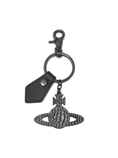 8203010IU OM0009 N405 Saffiano Hammered ORB Keyring - VIVIENNE WESTWOOD - BALAAN 2