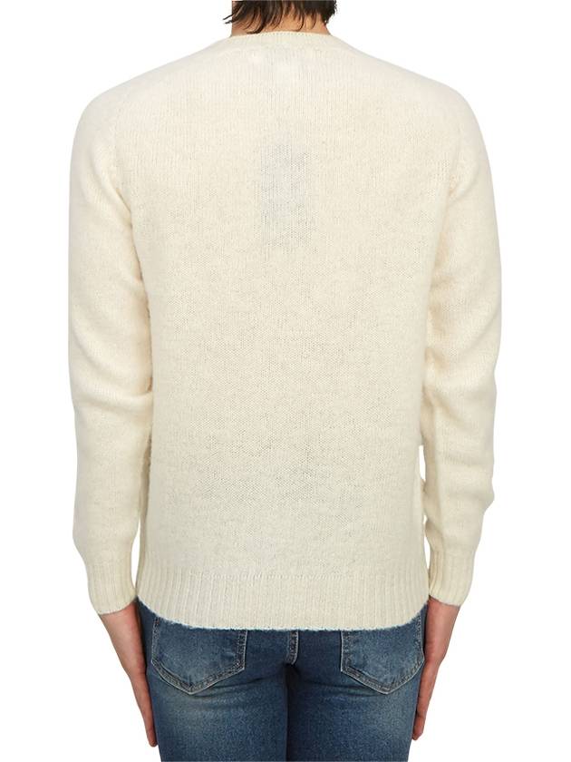 Shaggy Dog Men's Knit M3834 7 WINTER WHITE - HARLEY OF SCOTLAND - BALAAN 3