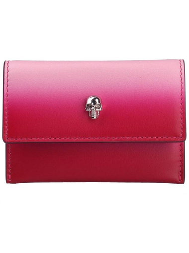 Envelope Skull Charm Card Wallet Red - ALEXANDER MCQUEEN - BALAAN 1