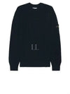 Compass Motif Knit Top Navy - STONE ISLAND - BALAAN 2