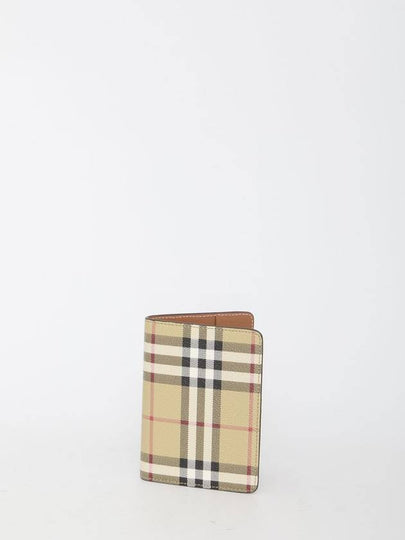 Vintage Check Passport Wallet Beige - BURBERRY - BALAAN 2