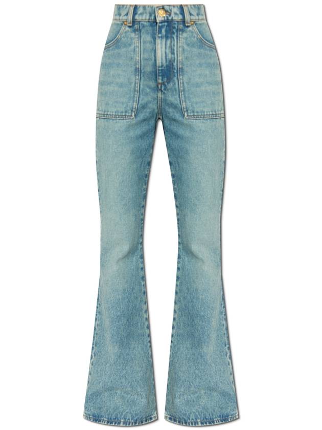 Balmain Flared Jeans, Women's, Blue - BALMAIN - BALAAN 1