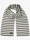 Striped Muffler White - SAINT JAMES - BALAAN.