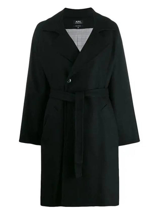 Women's Baker Street Belted Double Coat Black - A.P.C. - BALAAN 2