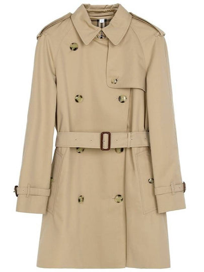 Short Gabardine Trench Coat Honey - BURBERRY - BALAAN 2