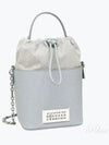 5AC Number Logo Texture Leather Bucket Bag Pale Blue - MAISON MARGIELA - BALAAN 2