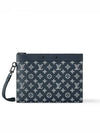 Men's Pochette To Go Monogram Shadow Leather Pouch Bag Ink Blue - LOUIS VUITTON - BALAAN 2