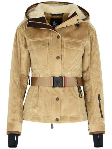 Moncler Grenoble 'Hague' Beige Cotton Blend Jacket - MONCLER - BALAAN 1