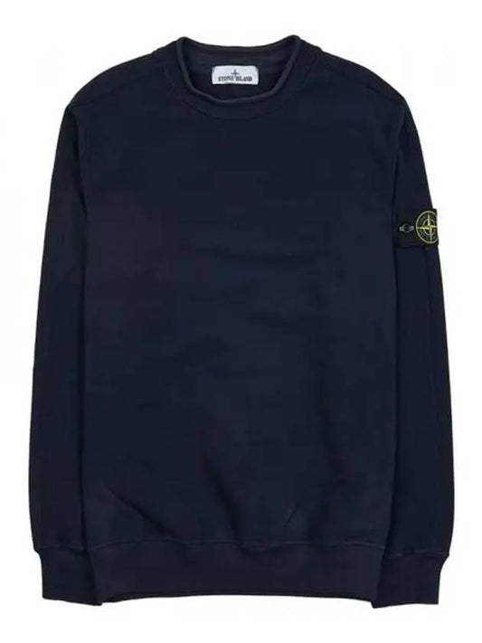 Stretch Cotton Fleece Mock Turtleneck Sweatshirt Navy - STONE ISLAND - BALAAN 2