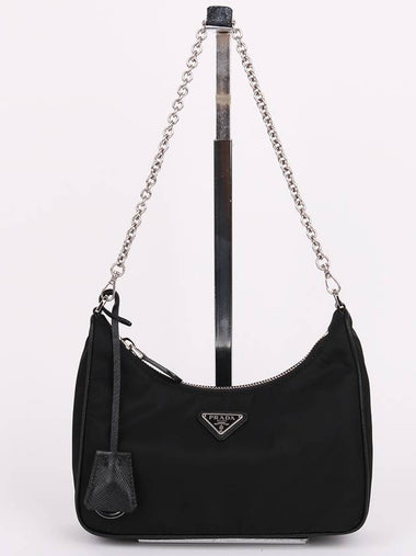 Re edition Tesuto black chain shoulder bag 1BH204 - PRADA - BALAAN 1