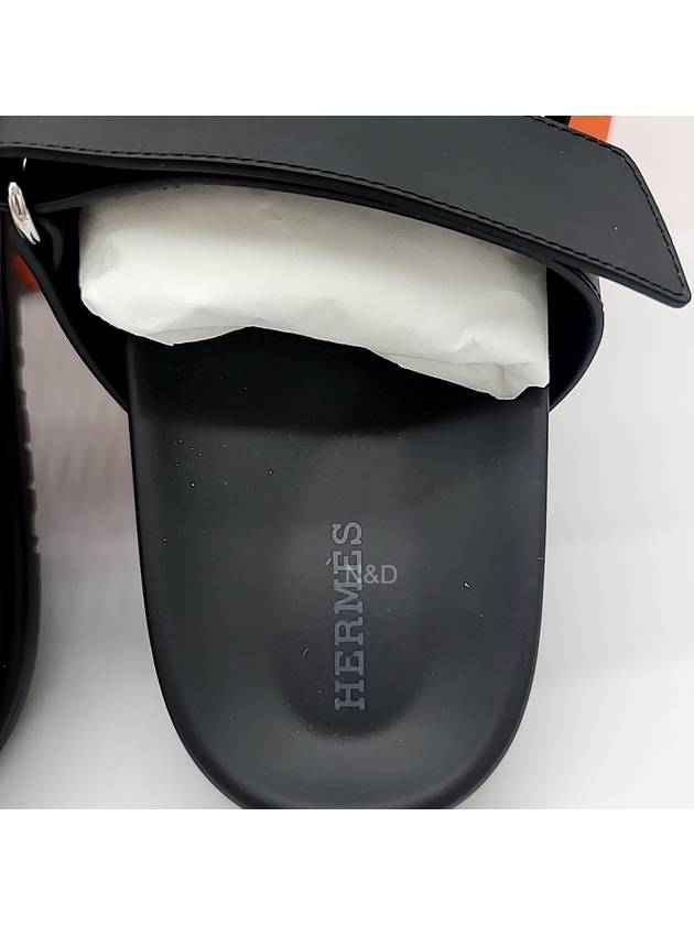 Chypre Calfskin Sandals Black - HERMES - BALAAN 5