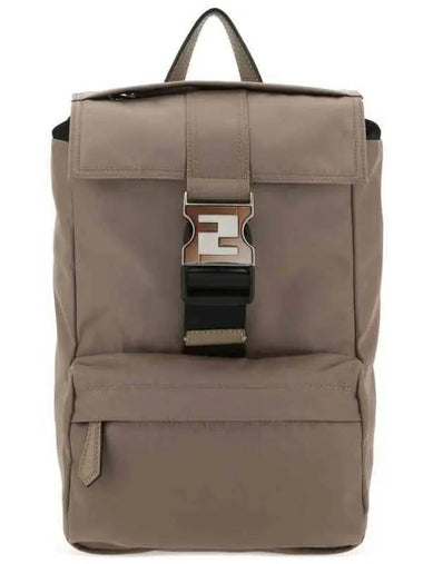 Small Fendiness Backpack Brown - FENDI - BALAAN 1