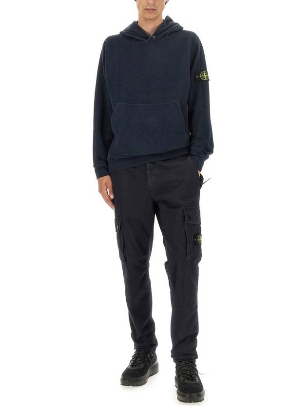 Compass Logo Patch Hoodie Navy - STONE ISLAND - BALAAN 9