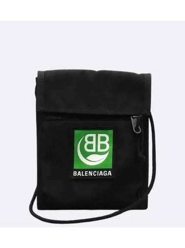 532298 Black color fabric explorer strap pouch - BALENCIAGA - BALAAN 1