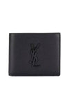 Cassandre  Leather Half Wallet Black - SAINT LAURENT - BALAAN 2