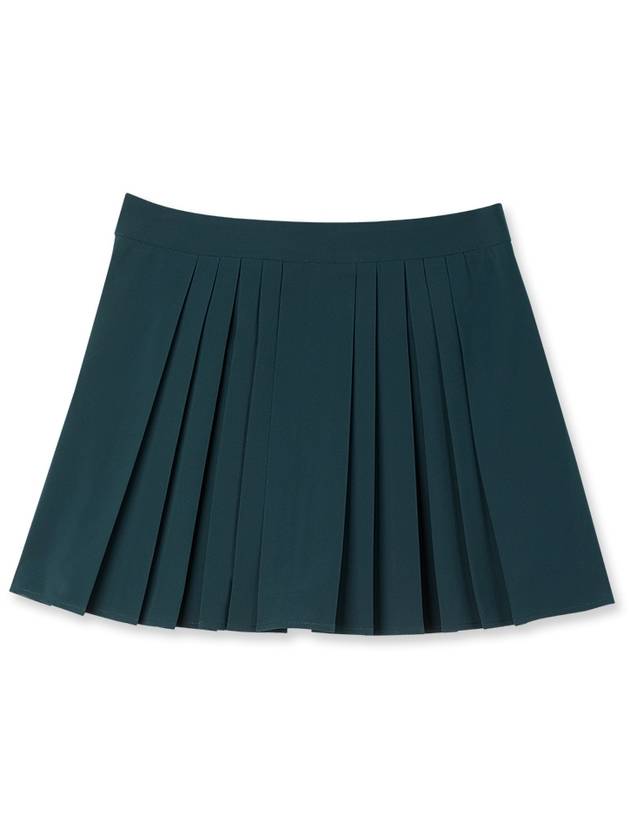 WOMEN CHAIN ​​PLEATS SKIRT DARK GREEN - MEASPHERA - BALAAN 2