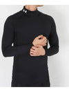 UA Heartgear Compression Mock Long Sleeve T-Shirt Black - UNDER ARMOUR - BALAAN 2