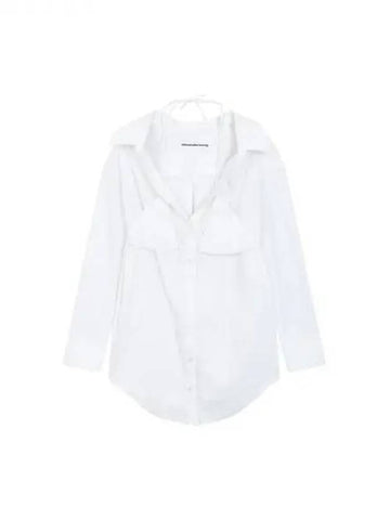 Bikini layered stretch shirt white 270705 - ALEXANDER WANG - BALAAN 1