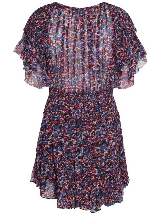 Florize Short Dress Pink Blue - ISABEL MARANT ETOILE - BALAAN 3