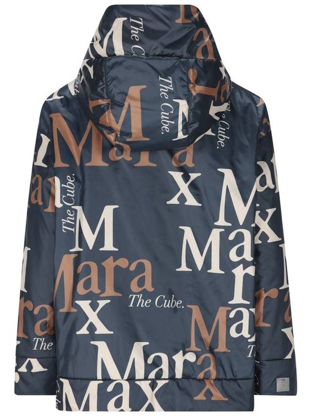 The Cube Logo Printed Reversible Padding Navy - MAX MARA - BALAAN 3