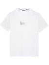 Logo Print Short Sleeve T-Shirt White - STONE ISLAND - BALAAN 2