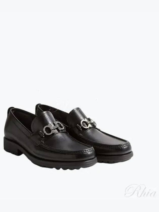 Men's David Gancini Loafers Black - SALVATORE FERRAGAMO - BALAAN 2