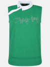 color combination collar sleeveless t-shirt TWTYM6162 804 - TAYLORMADE - BALAAN 2