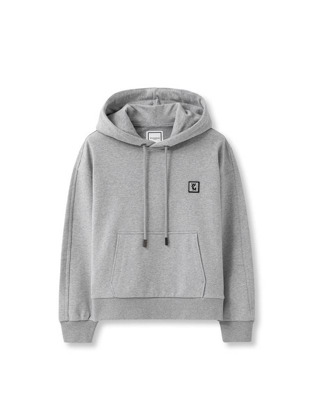 Back logo cotton hooded top gray - WOOYOUNGMI - BALAAN 1