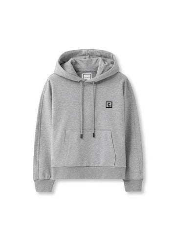 Back logo cotton hooded top gray - WOOYOUNGMI - BALAAN 1