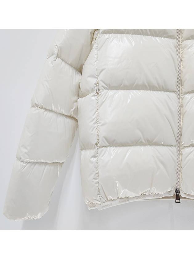 Women s Logo Patch ABBADIA Down Padded Short Jacket Off White 1A00007 5963V 070 - MONCLER - BALAAN 5