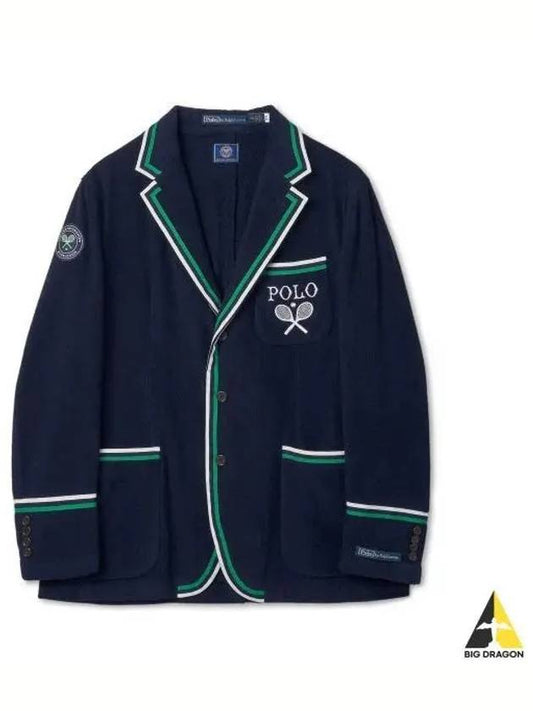 Wimbledon terry cricket blazer navy - POLO RALPH LAUREN - BALAAN 1