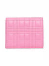 Lola Quilted Small Bicycle Wallet Pink - BURBERRY - BALAAN.