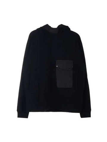 Pocket Cotton Hoodie Black - TEN C - BALAAN 1