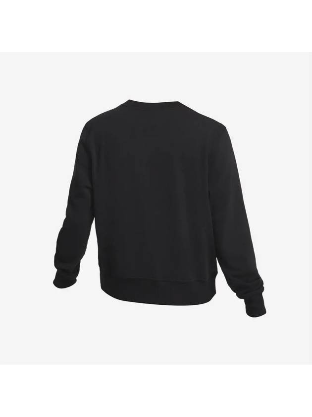 Dri Fit One Crew Neck French Terry Crop Sweatshirt Black - NIKE - BALAAN 3