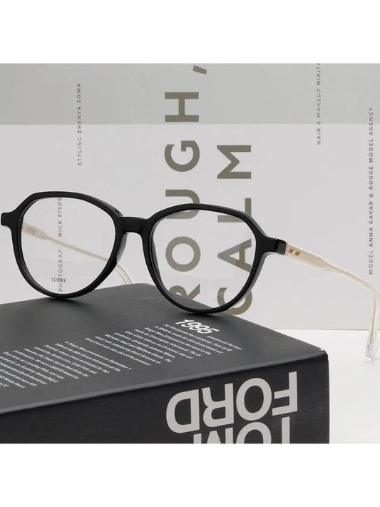 Glasses frame LW50010U 001 black horn rim - LOEWE - BALAAN 2