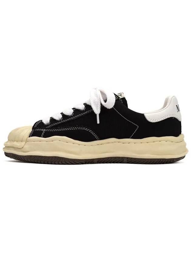 MAISON Blakey VL OG sole canvas low-top sneakers black - MIHARA YASUHIRO - BALAAN 4