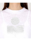 Klowia Logo Print Linen Sweatshirt White - ISABEL MARANT - BALAAN 5