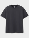 Supima Cotton Lux Short Sleeve T-Shirt Dark Grey - NOIRER - BALAAN 3