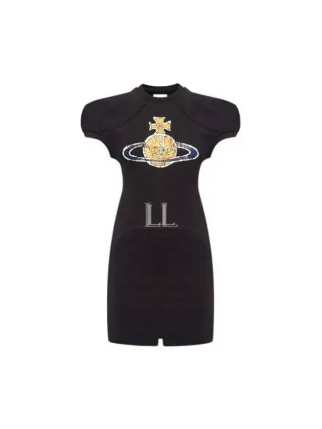 ORB Plain Logo Short Dress Black - VIVIENNE WESTWOOD - BALAAN 2