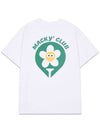 Green Tee Up Short Sleeve T Shirt Women White MCSS24HT1 1 - MACKY - BALAAN 3