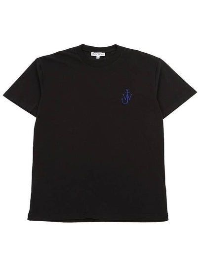 Embroidery Logo Cotton Short Sleeve T-Shirt Black - JW ANDERSON - BALAAN 2