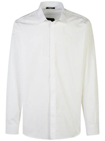 Balmain White Cotton Shirt - BALMAIN - BALAAN 1