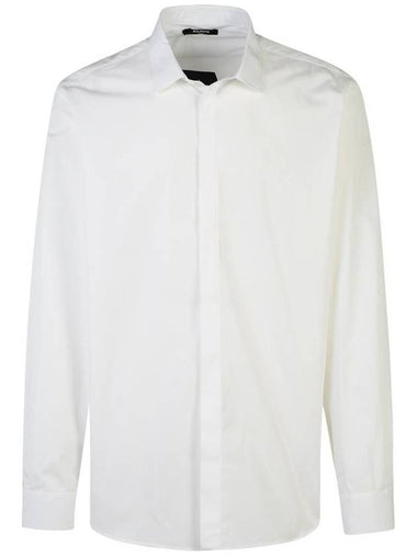 Balmain White Cotton Shirt - BALMAIN - BALAAN 1