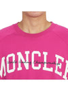 Logo Bright Pink Short Sleeve T-Shirt Pink - MONCLER - BALAAN 7