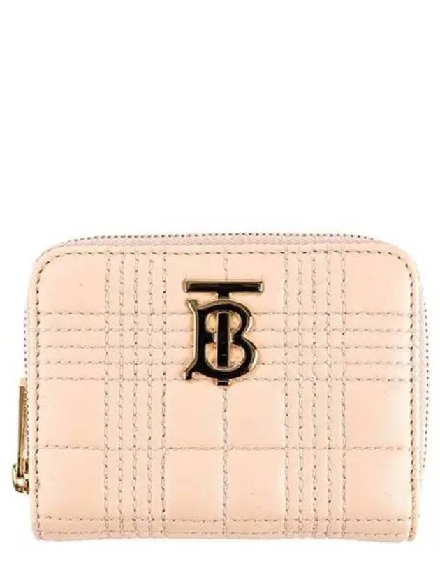 Lola Quilted Zipper Card Wallet Pink - BURBERRY - BALAAN 2