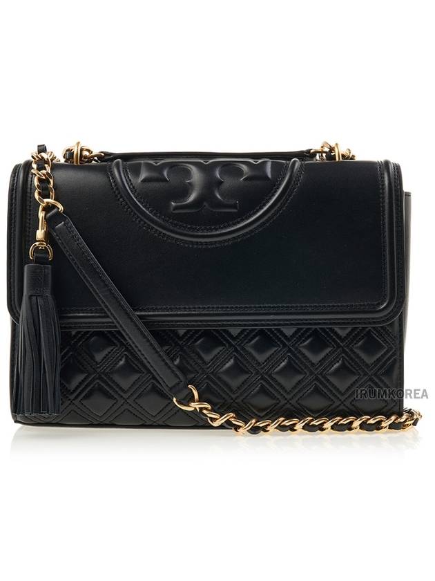 Fleming Convertible Shoulder Bag Black - TORY BURCH - BALAAN 2