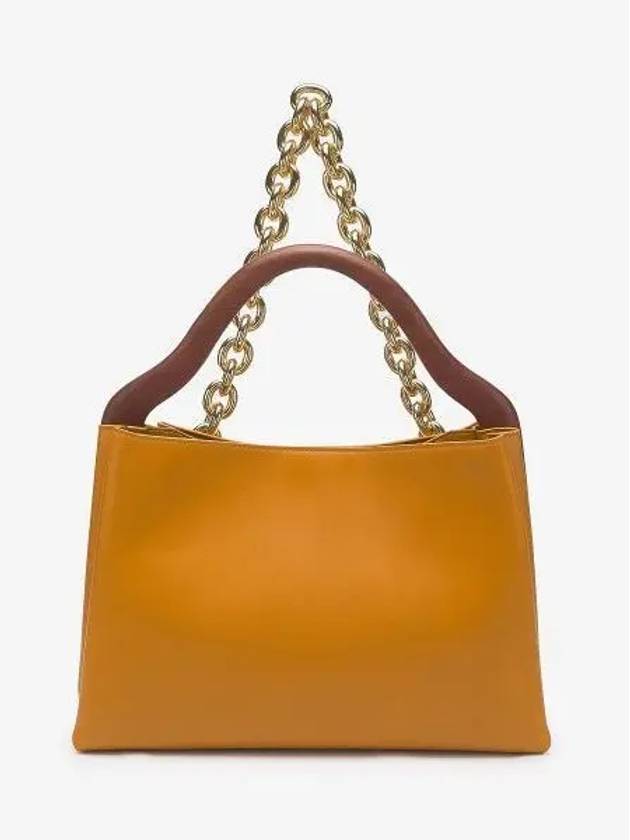 Mount Small Leather Tote Bag Yellow - BOTTEGA VENETA - BALAAN 2