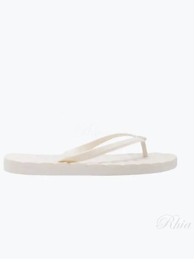 Kira Logo Flip Flops Ivory - TORY BURCH - BALAAN 2